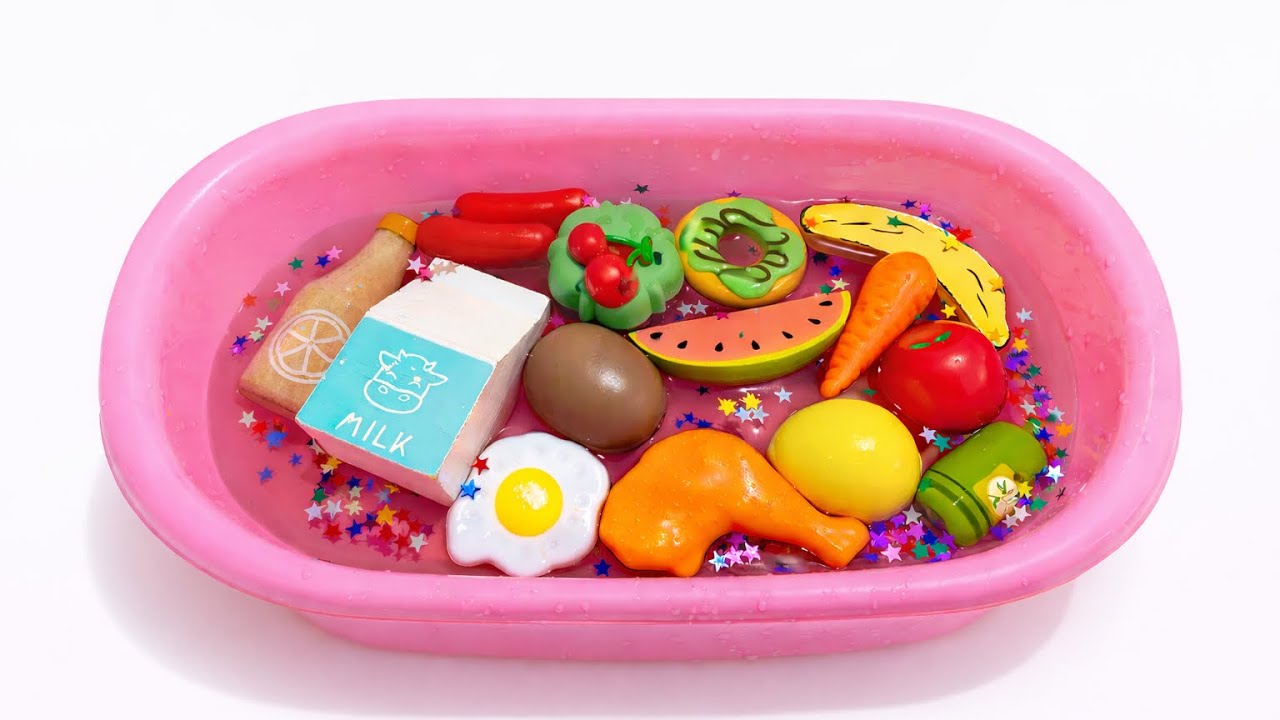 Φρούτα και Λαχανικά στην Πισινούλα | 17 Λεπτά Εκπαιδευτικά Παιχνίδια | Montessori Play Park