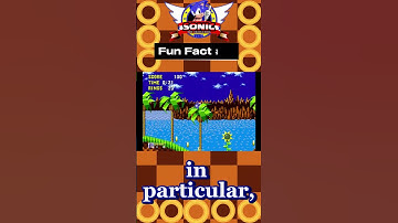 Sonic the Hedgehog Fun Fact #4