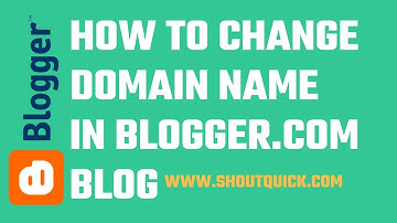 How to change the Blog URL address of Blogger (blogspot)