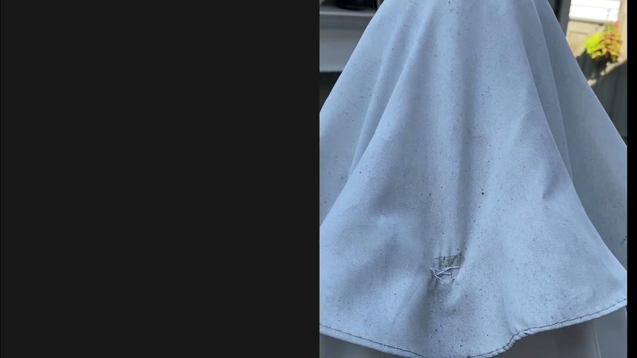 How to clean mold , dirt and mildew from IKEA Karlso umbrella YouTube