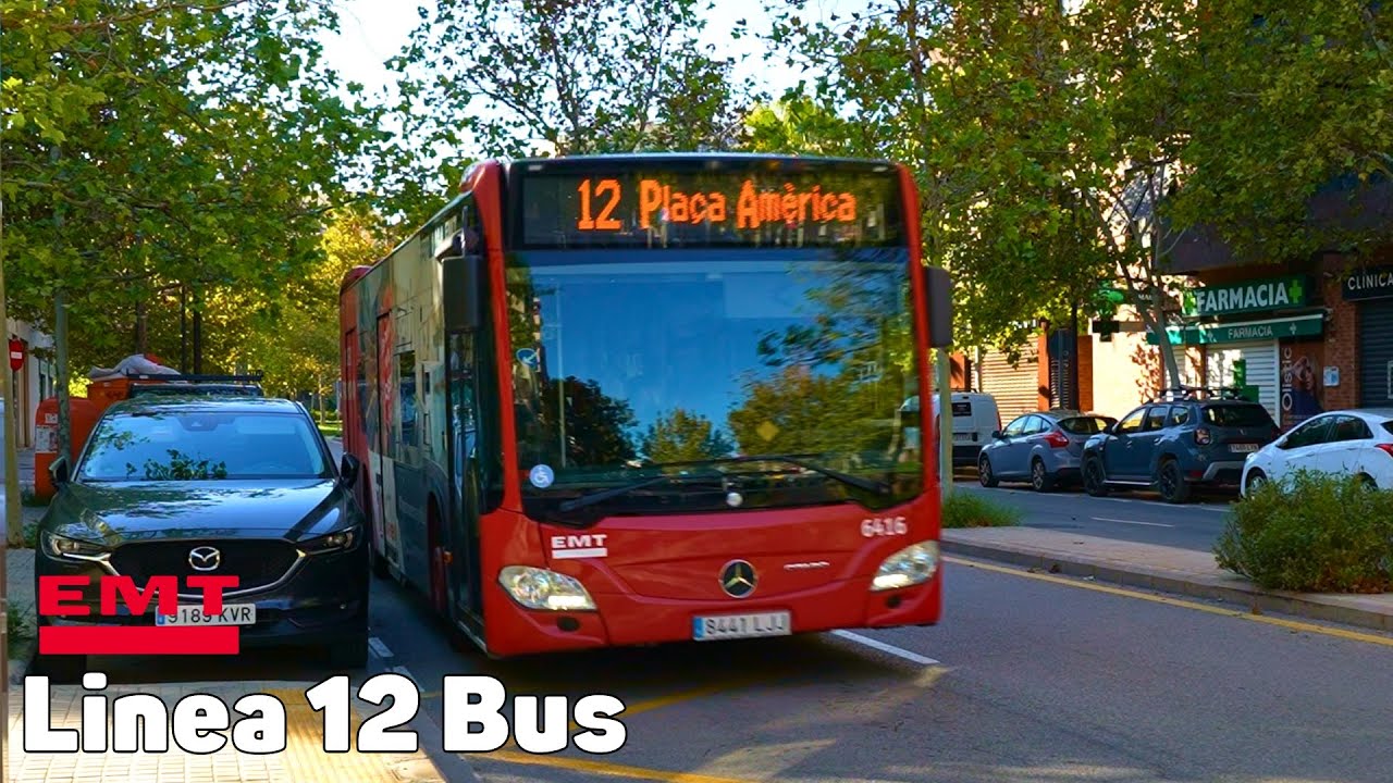 Автобус линии 12 - Валенсия, Испания - полное путешествие