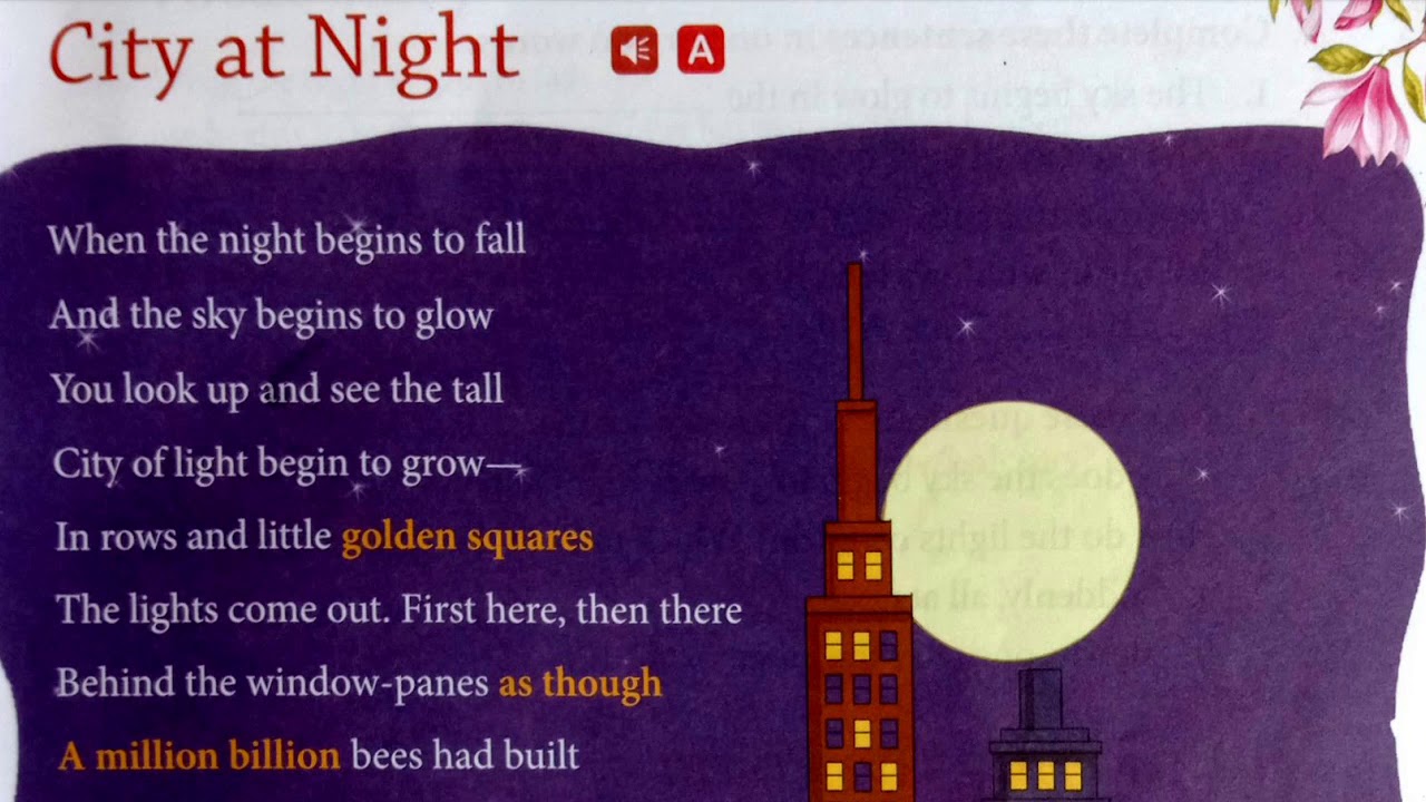Class3 Poem City at Night YouTube
