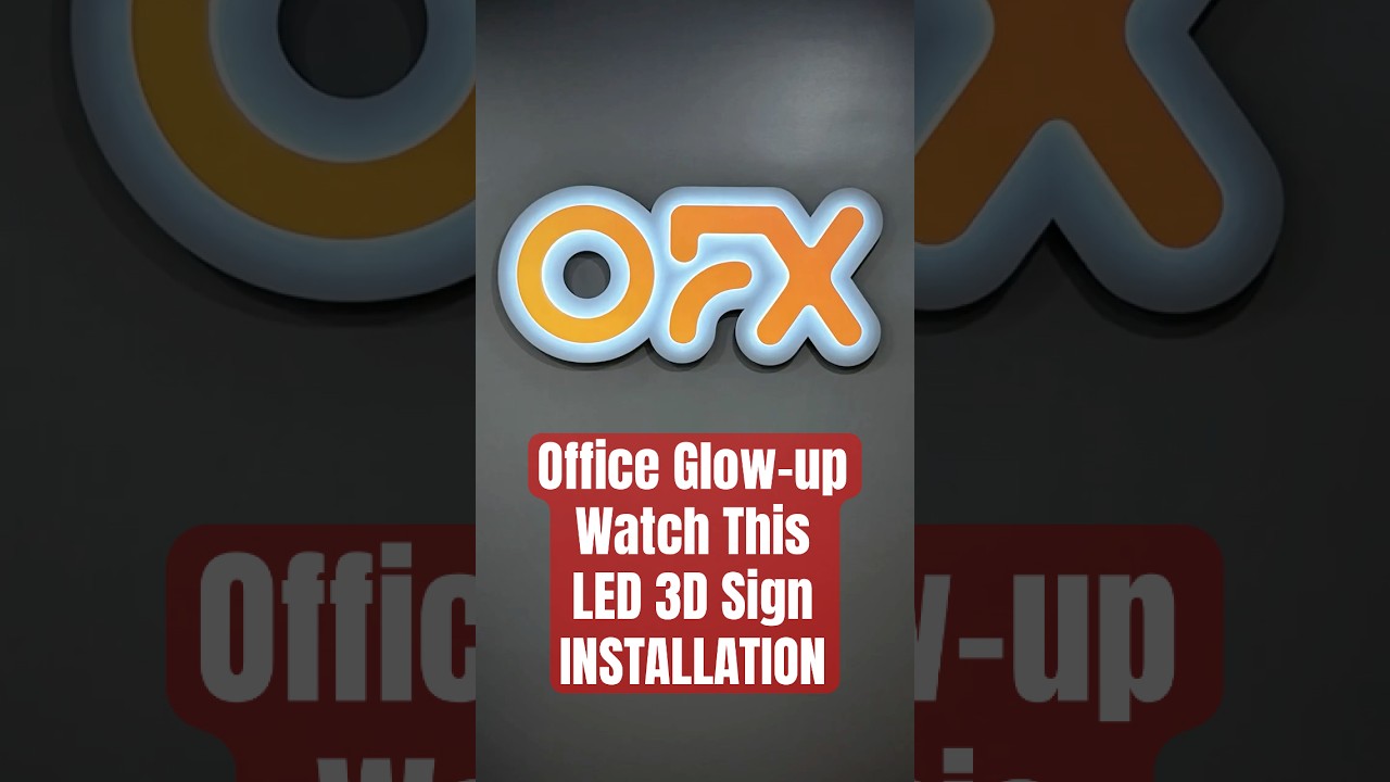 How I Made This Wall Sign Glow!