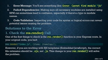 Resolving the Cannot find module 