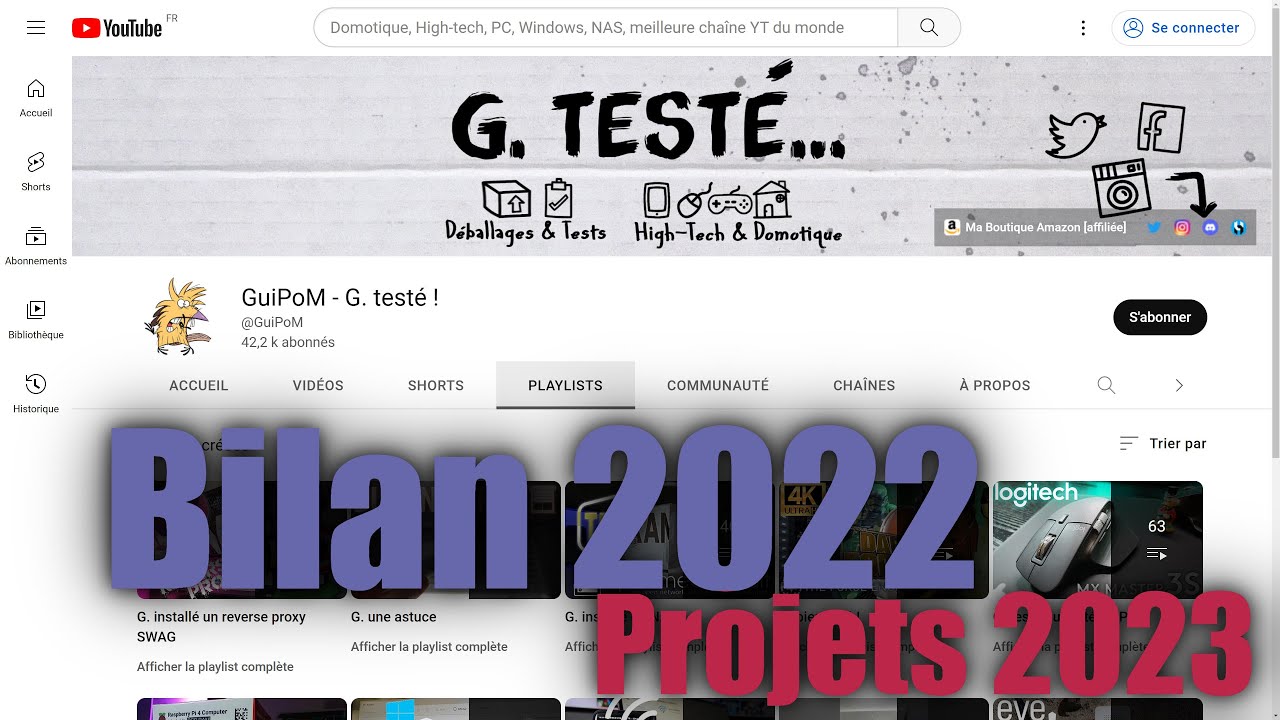 Les stats de ma chaîne : Récapitulatif 2022 et projets pour 2023