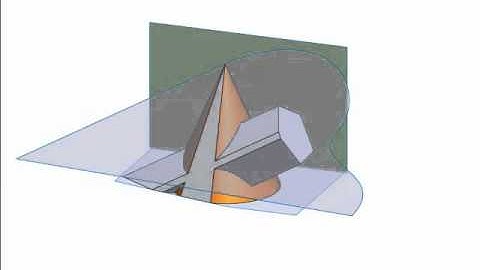 How to solve intersections with the use of a hinge plane