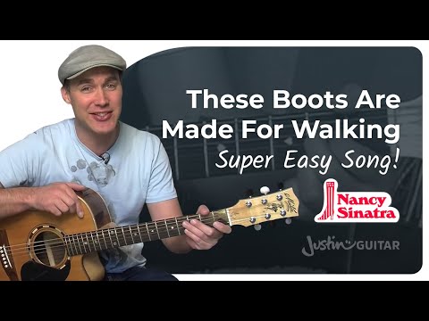 how-to-play-these-boots-were-made-for-walking-by-nancy-sinatra-(easy-guitar-lesson-sb-121)