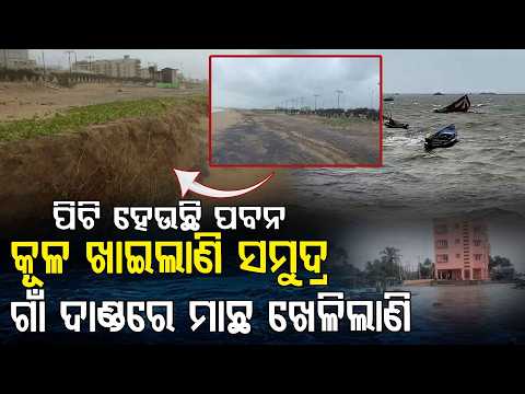ପୁରୀ ସମୁଦ୍ରର କରାଳ ରୂପ ! କୂଳ ଖାଇଲାଣି ସମୁଦ୍ର, ଗାଁ ଦାଣ୍ଡରେ ୩ ଫୁଟ୍ ପାଣି | Puri | Argus Digital