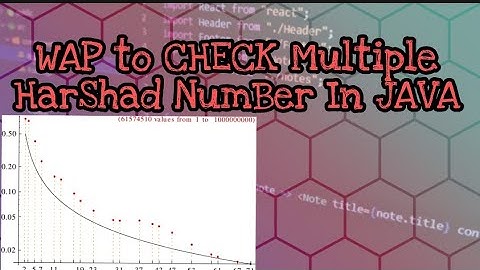 MULTIPLE HARSHAD NUMBER in #JAVA |•|EASILY EXPLAINED IN THE MOST EFFICIENT WAY |•|#ICSE2022