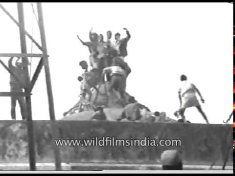 Demolition of Babri Masjid in Ayodhya | Historic archival footage