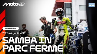 Franco Morbidelli dances his way to the podium 🕺| 2025 Argentina GP UNSEEN