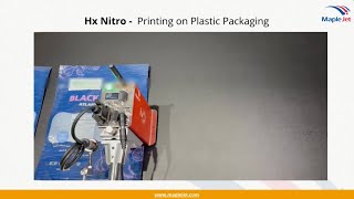 Hx Nitro TIJ Printer for High-Quality Coding on Plastic Pouches