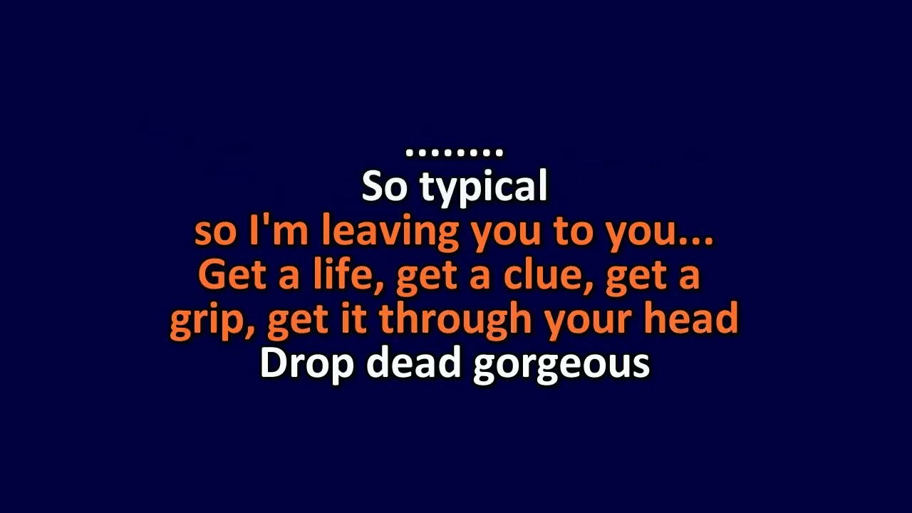 Katrina Elam Drop Dead Karaoke Instrumental Lyrics YouTube