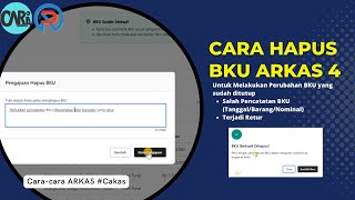 Cara Hapus BKU Setelah BKU Ditutup Pada ARKAS 4 Terbaru