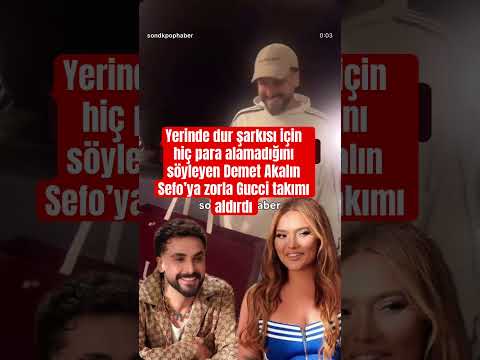 Demet Akalın ın Yerinde Dur şarkısı Için Sefo Dan Intikam Aldı Demetakalın Sefo