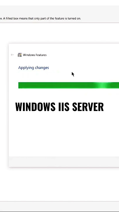 Web Server IIS, Windows