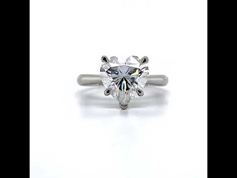 Petite Moissanite Solitaire Ring (1.5mm) ring video