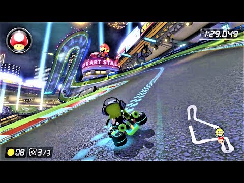 マリオカートスタジアム Ta スタッフゴースト マリオカート8dx 攻略 Mk8dx Mario Kart 8 Deluxe Mario Kart Stadium Time Trial Youtube