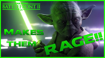 YODA MAKES THEM RAGE QUIT!!!! Starwars Battlefront 2 Hero Showdown