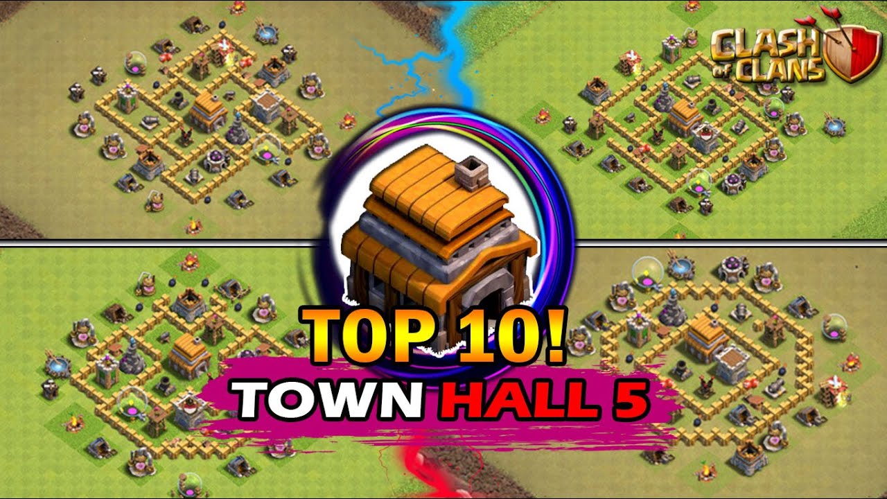 TOP 10! TOWN HALL 5 [TH5] TERKUAT DAN TERBAIK 2025 - Base With Link | Clash Of Clans