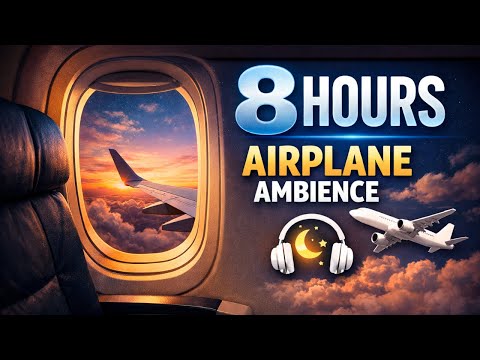 8 Hours Airplane Cabin Noise: Deep Sleep ASMR