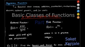 AP Calculus AB: Section 1.2 - Basic Classes of Functions (Part 2) | Saket Kenjale