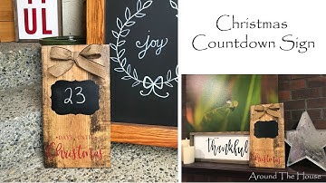 Christmas Countdown Sign