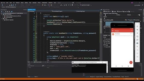 Send Gmail/Email in C# .Net Core Project | Visual Studio 2022