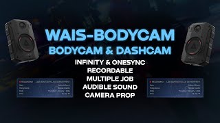 Fivem Bodycam &amp; Dashcam V2 | Infinity &amp; OneSync | Recordable | Multiple Job | Audible Sound [ESX-QB]