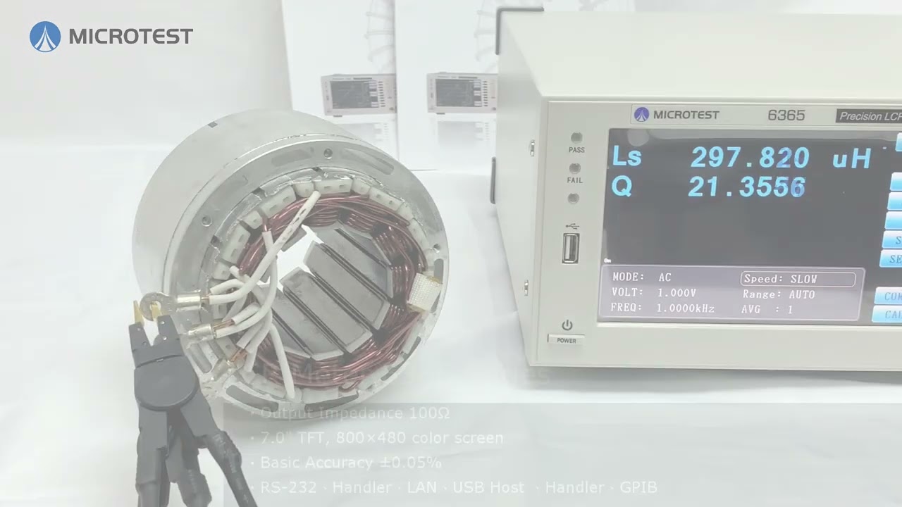 MICROTEST LCR Meter 6365 Series_Measuring Inductors_Measuring