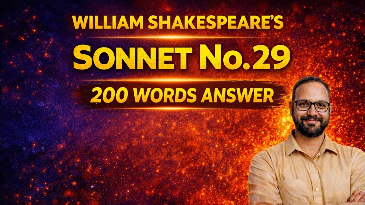 “Sonnet 29 Critical Appreciation | LT Grade (Mains) 2026 | 200 Word Sure-Shot Answer”#LTGrade2026