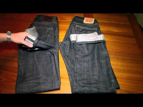 levi's 511 raw selvedge