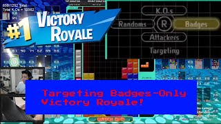 TETRIS 99: LEVEL UP TO 99 + ATTACKING BADGES ONLY!