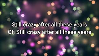 Video thumbnail of "Still Crazy After All These Years Karaoke - Paul Simon"