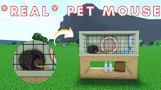 Bloxburg  *REAL* PET MOUSE / RAT CAGE | Bloxburg build hack