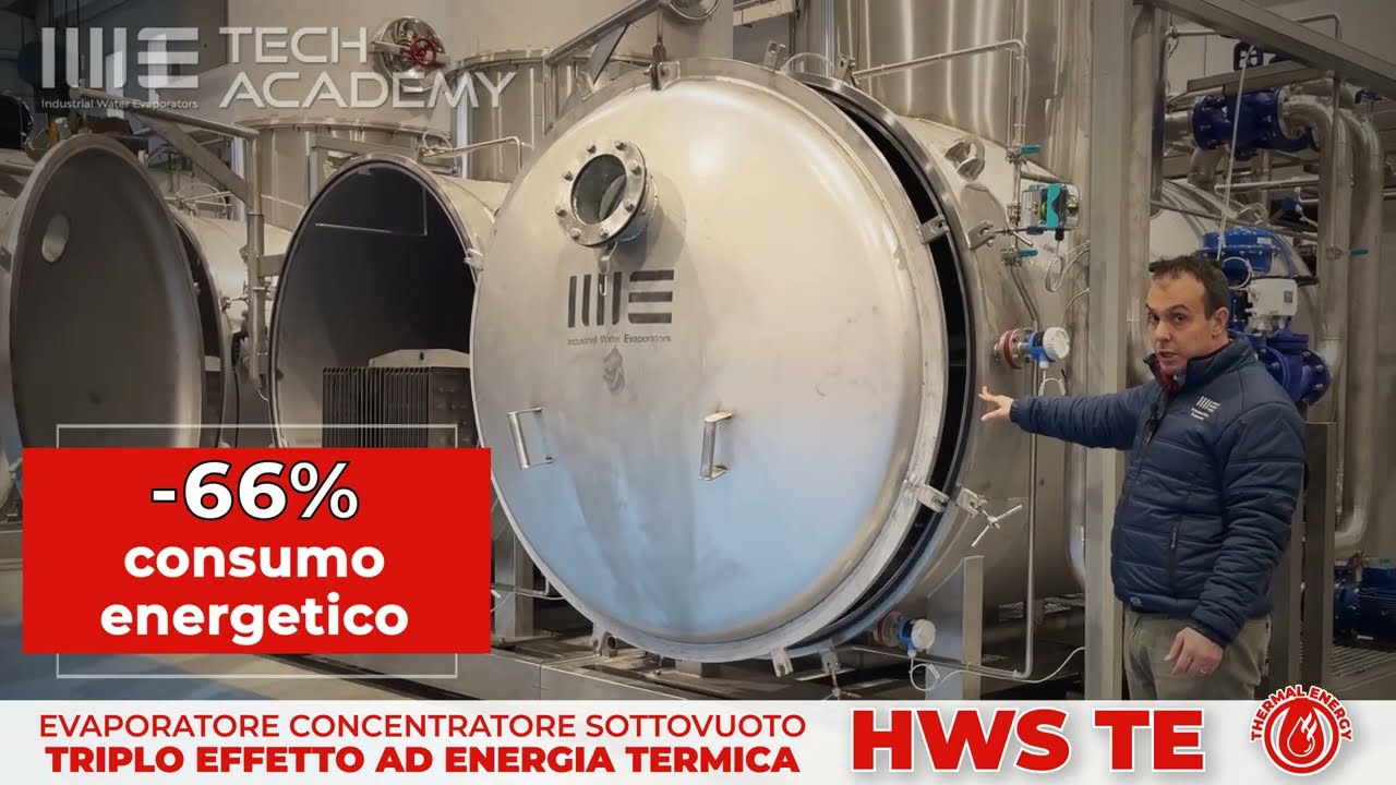 HWS TE • Evaporatori evoluti sottovuoto a triplo effetto alimentati ad energia termica.