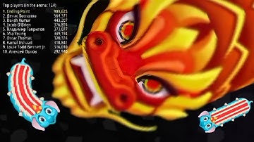 Wormszone.io Elephant Snake Full Rush Gameplay