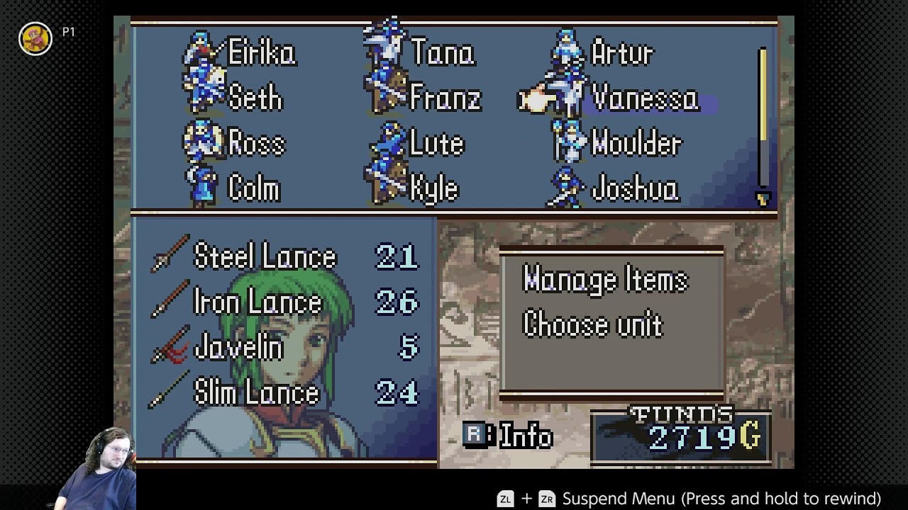 FE8 Eirika Route (Nintendo Classics), Stream 1 – Let’s do another one!