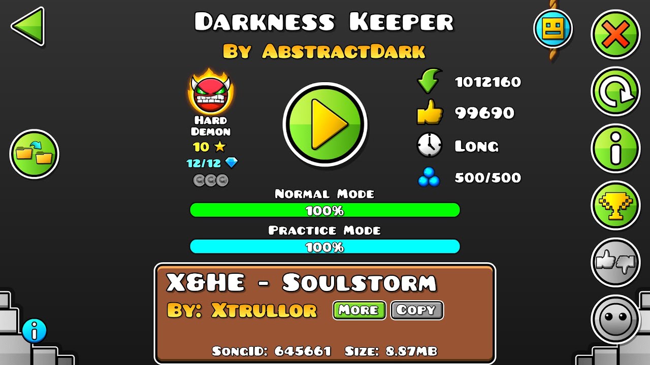 Geometry Dash Darkness Keeper 100% (Hard Demon)