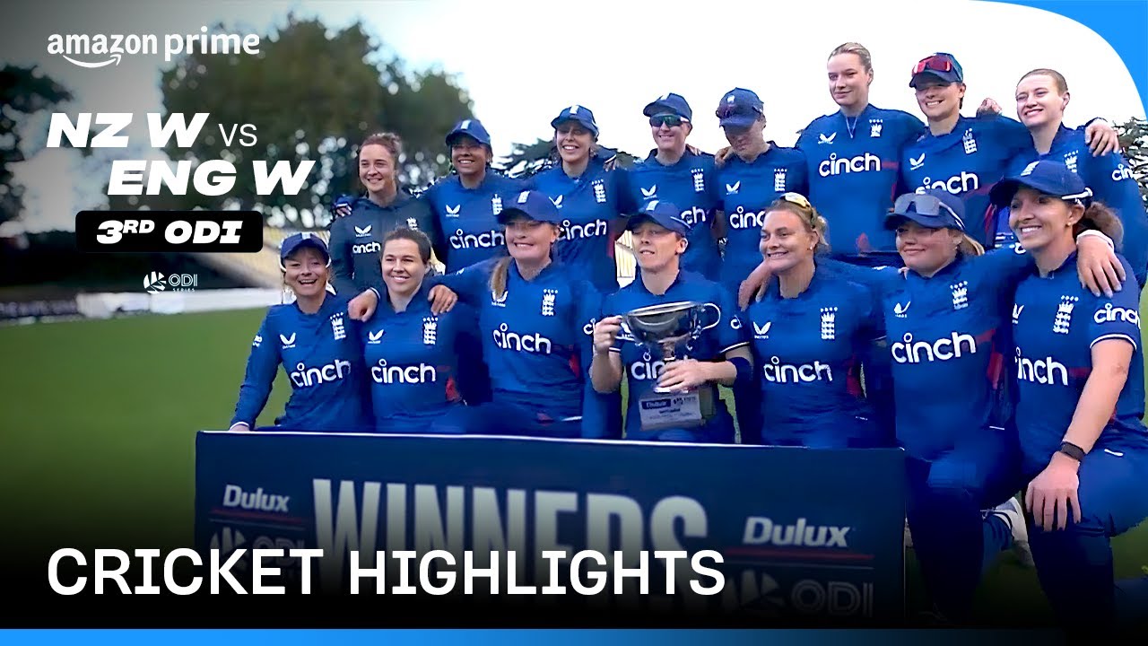 NZ W vs ENG W: 3rd ODI - Cricket Highlights | Prime Video India - YouTube