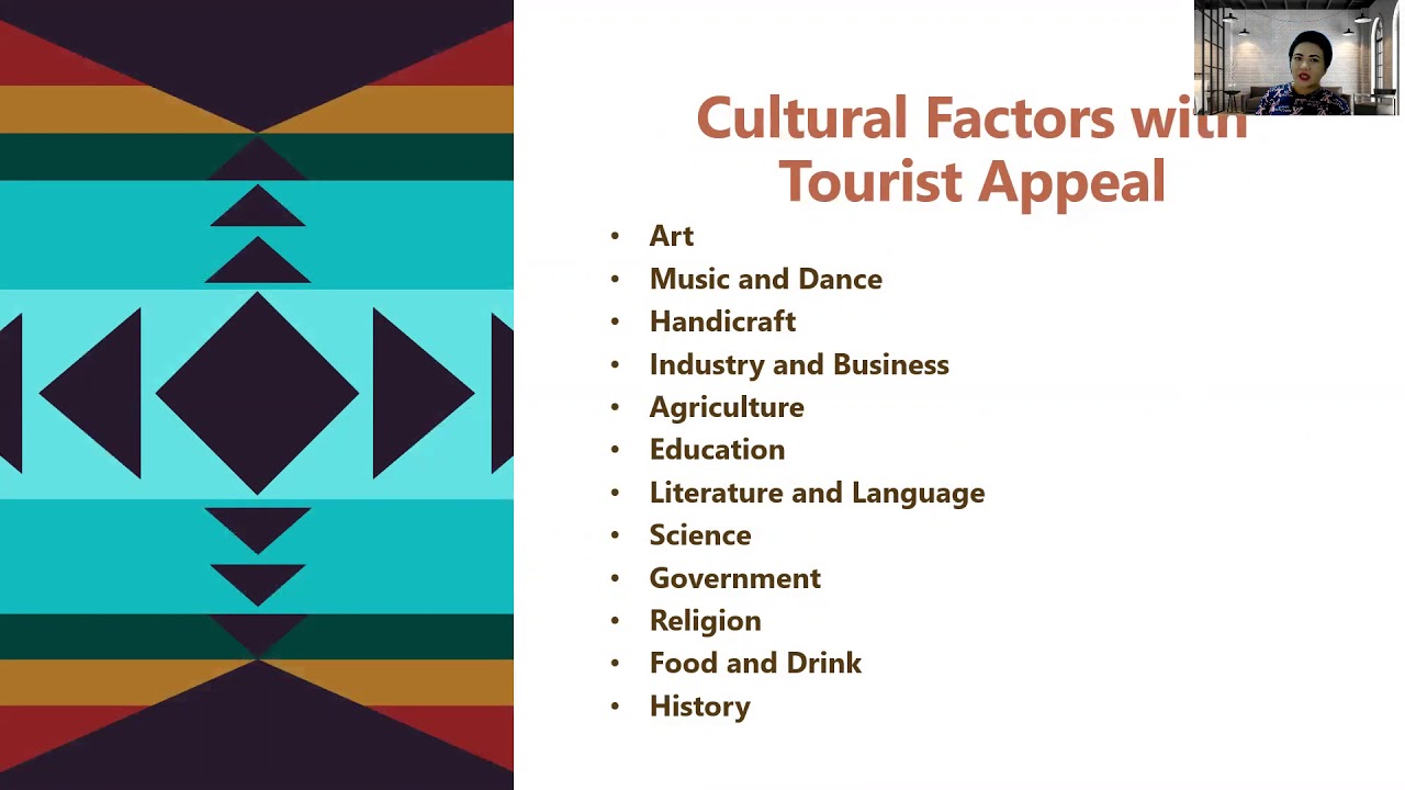 cultural factors with tourist appeal art