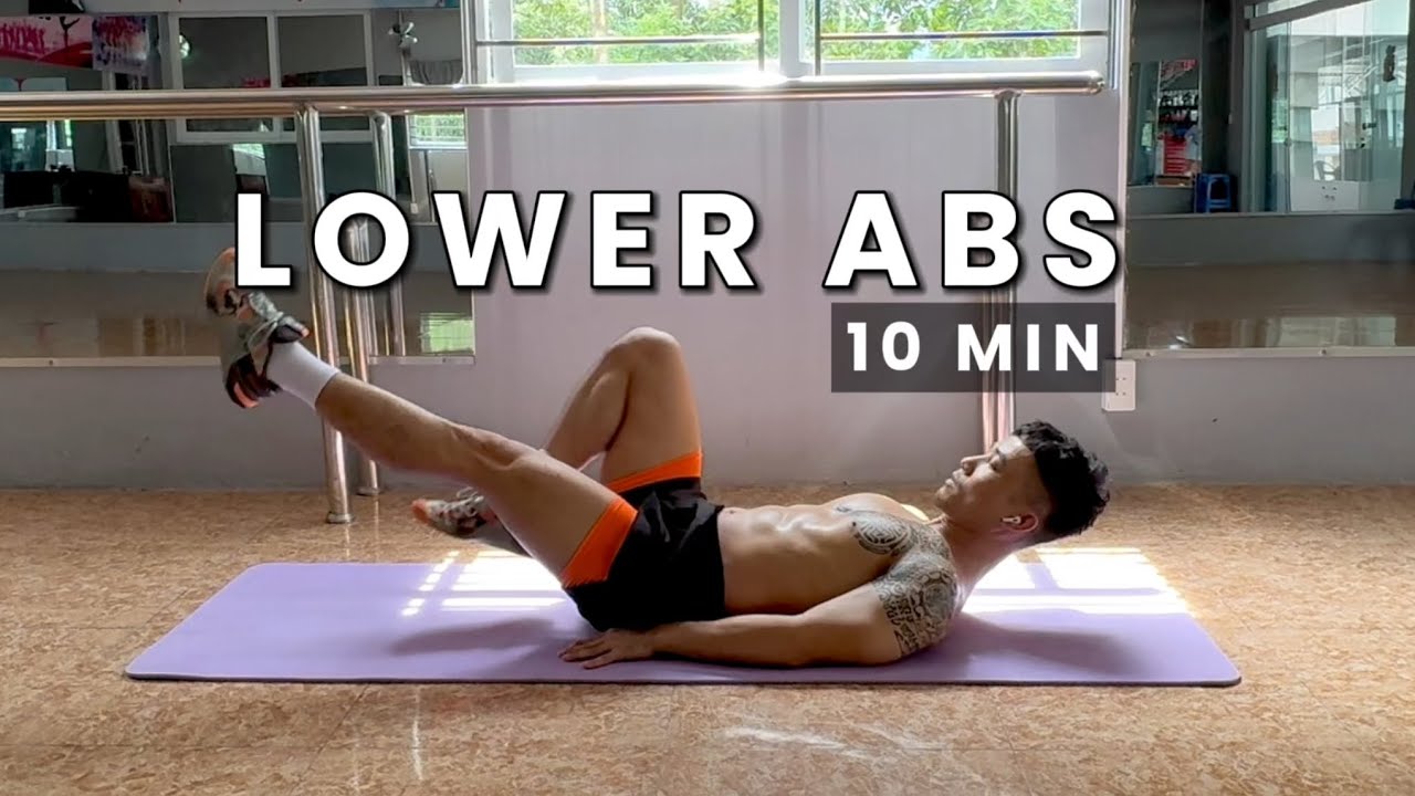 10 MINUTES LOWER ABS WORKOUT ( No Equipment ) | KHANH BUI FITNESS - YouTube