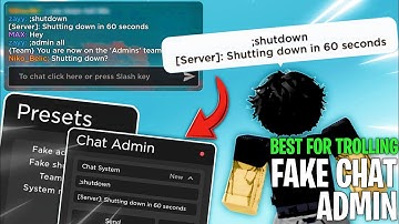 FE Fake Chat Admin Script *BEST* For Trolling Evryone ~ Direct Link Script | Envixity Scripts