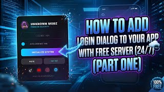 HOW TO ADD LOGIN DIALOG TO YOUR APP WITH FREE SERVER (24/7) | Part 1 BY UNKNOWNMODZ