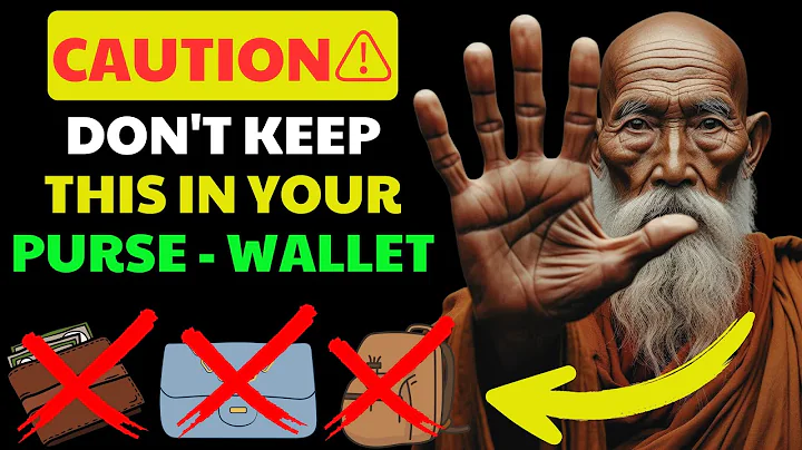 Never put this in your bag; it locks MONEY AND ABUNDANCE | Buddhist Teachings