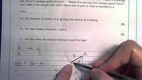 Edexcel M4 June 2013R Q4 relative motion