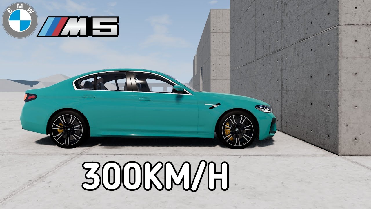 bmw-m5-vs-wall-300km-h-crash-test-youtube
