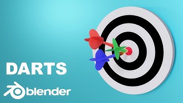 3D Modeling of Darts in Blender | Timelapse