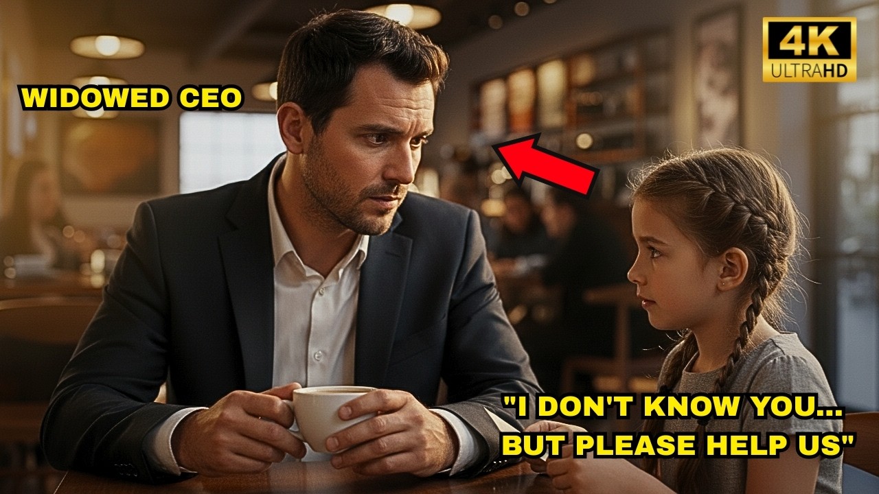 Widowed CEO Was Having Coffee—Until A Girl Slipped Him A Note Saying 