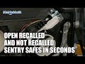 Open Recalled and Not Recalled Sentry Safes in Seconds | Mr. Locksmith Video